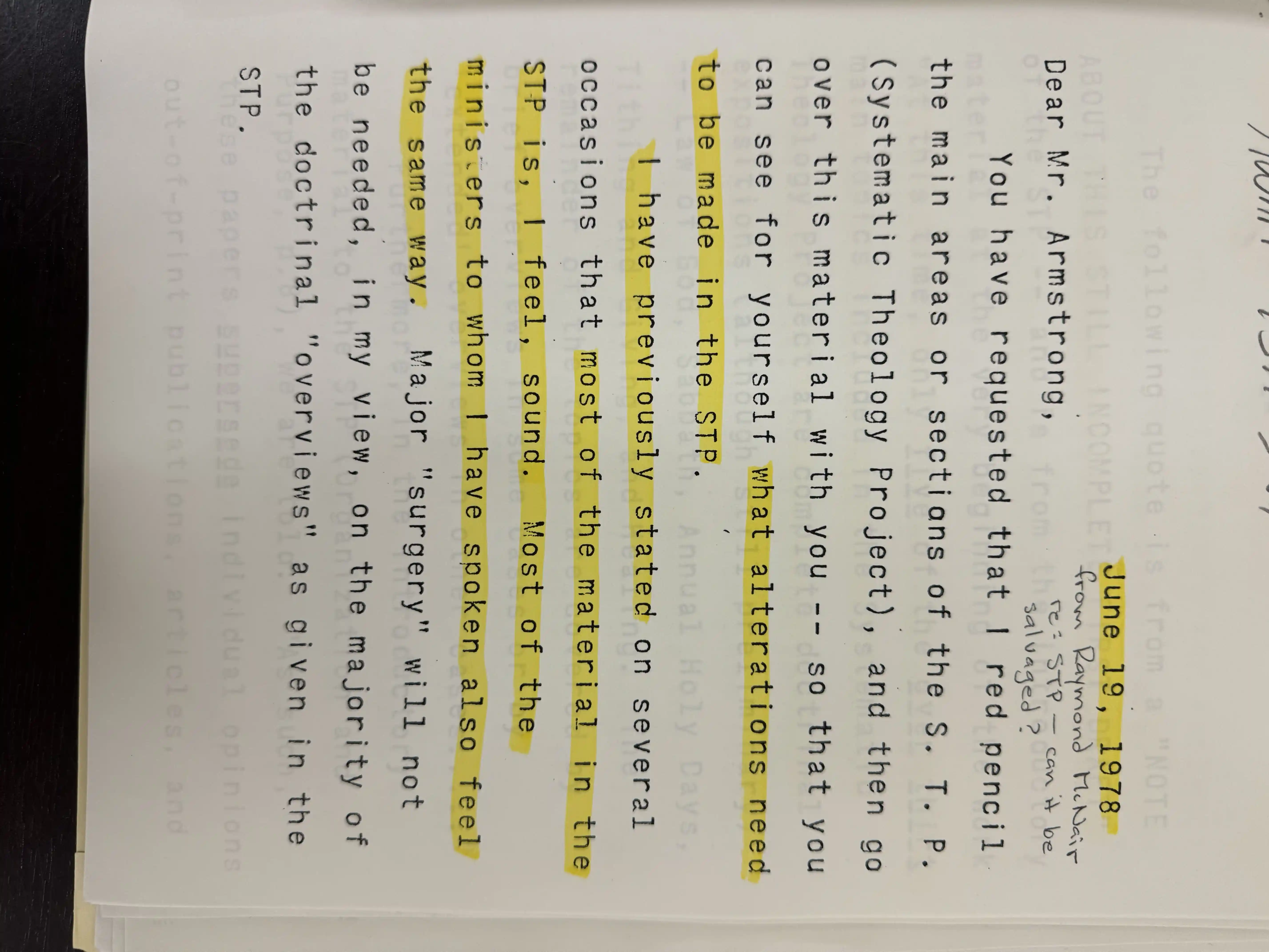 1.STP-R McNair memo to HWA re STP